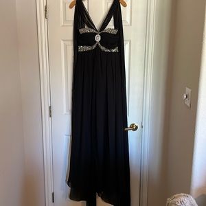 May Queen black evening gown